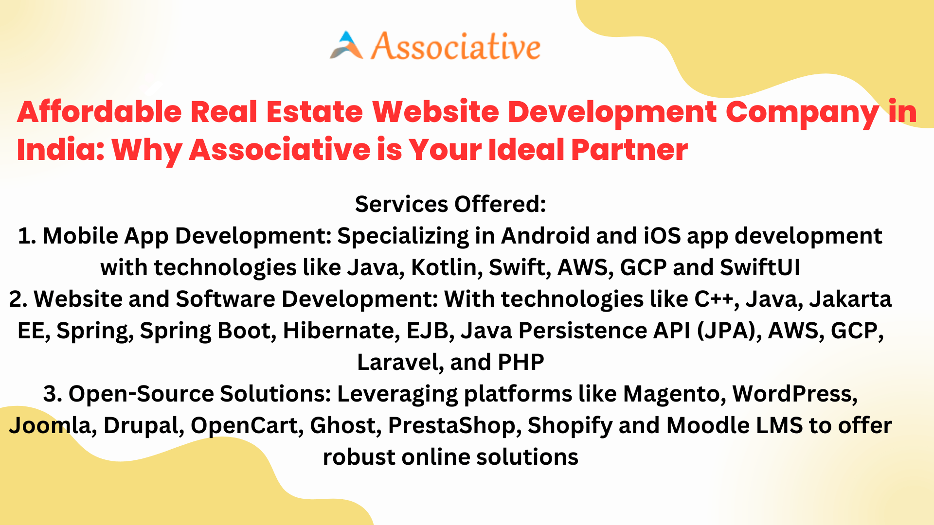 Affordable Real Estate Website Development Company in India: Why Associative is Your Ideal Partner