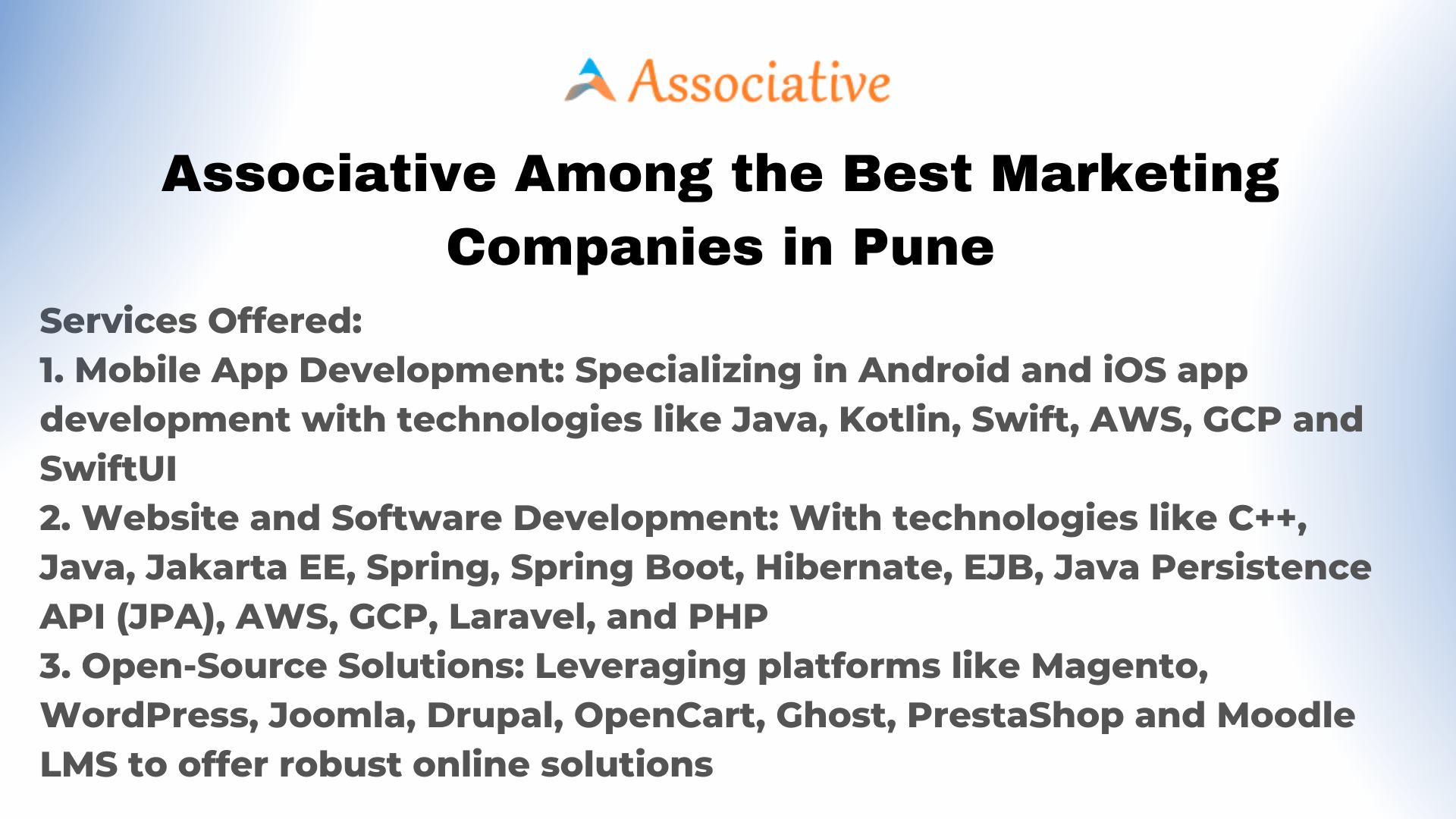 Associative Among the Best Marketing Companies in Pune