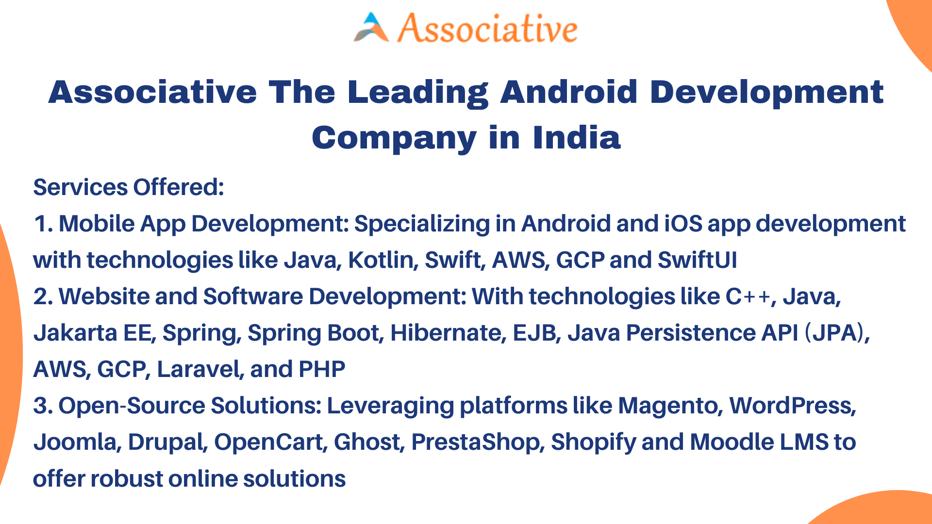 Associative The Leading Android Development Company in India