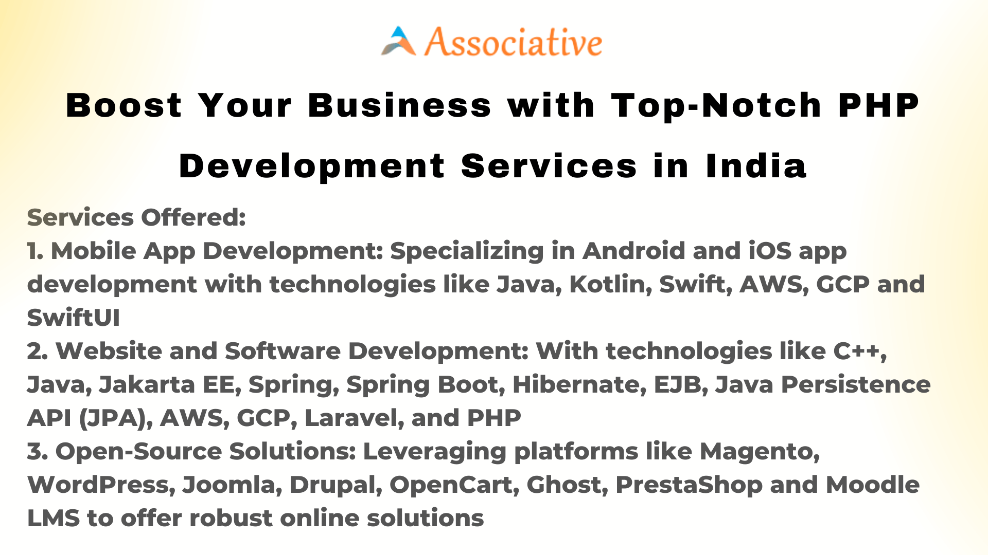 Boost Your Business with Top-Notch PHP Development Services in India