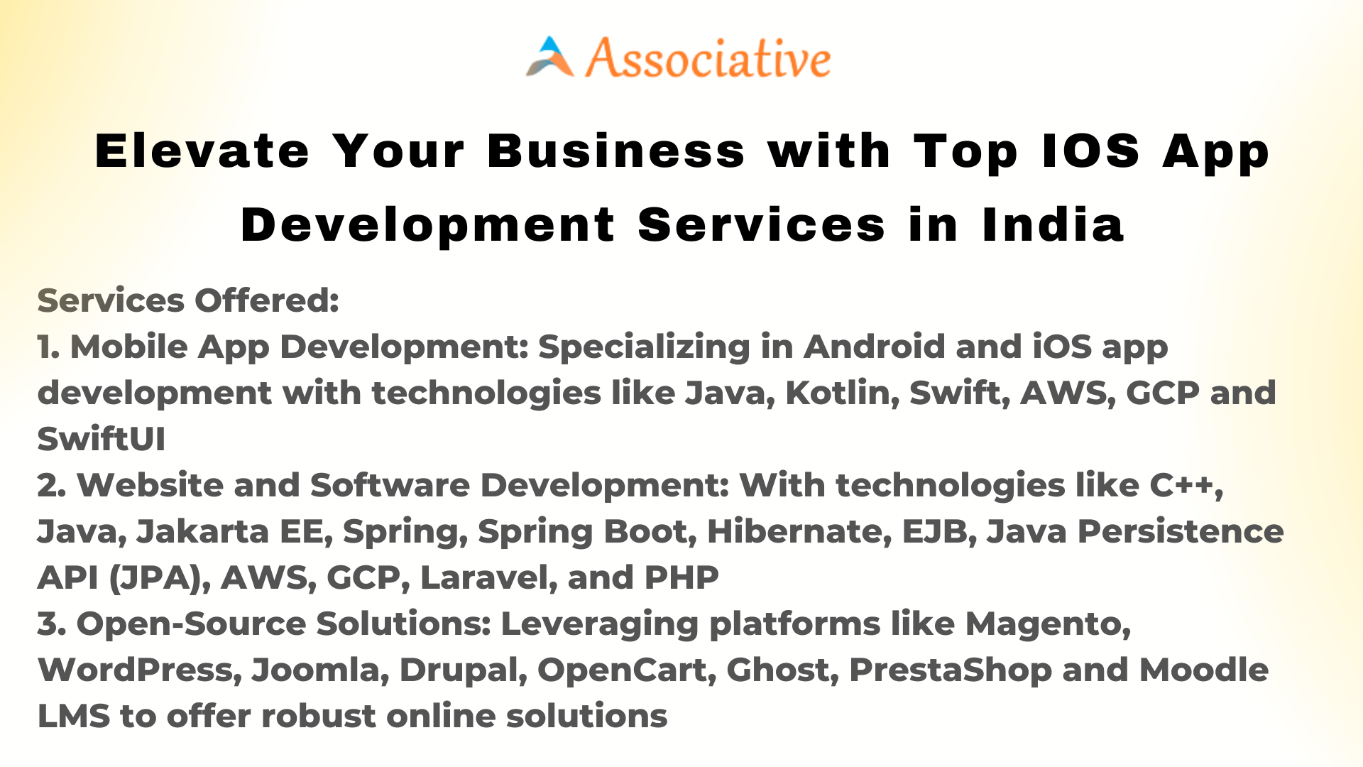 Elevate Your Business with Top IOS App Development Services in India