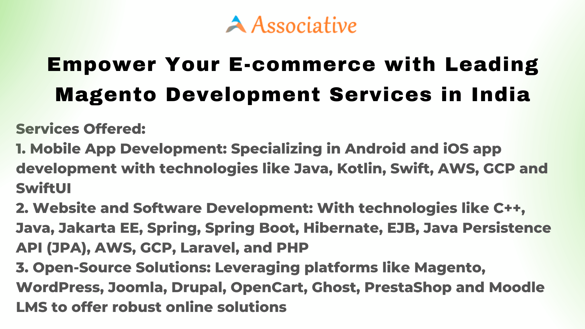 Empower Your E-commerce with Leading Magento Development Services in India
