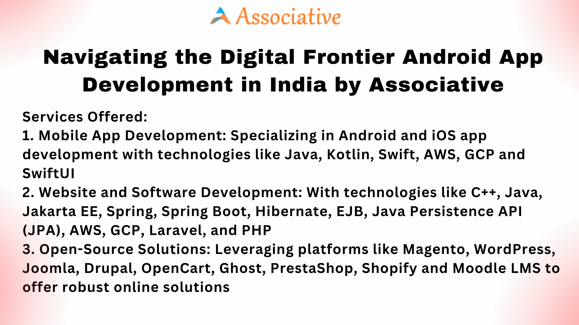 Navigating the Digital Frontier Android App Development in India by Associative