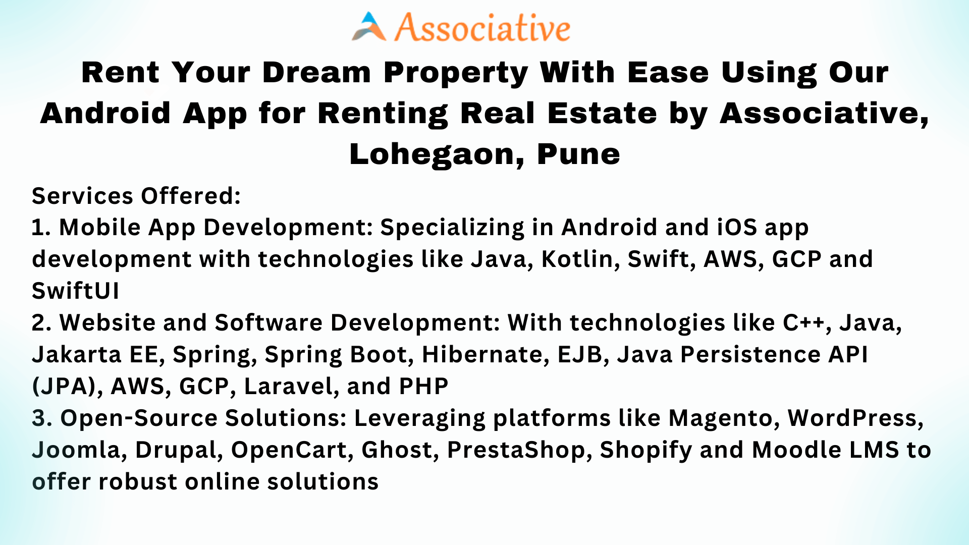 Rent Your Dream Property With Ease Using Our Android App for Renting Real Estate by Associative, Lohegaon, Pune