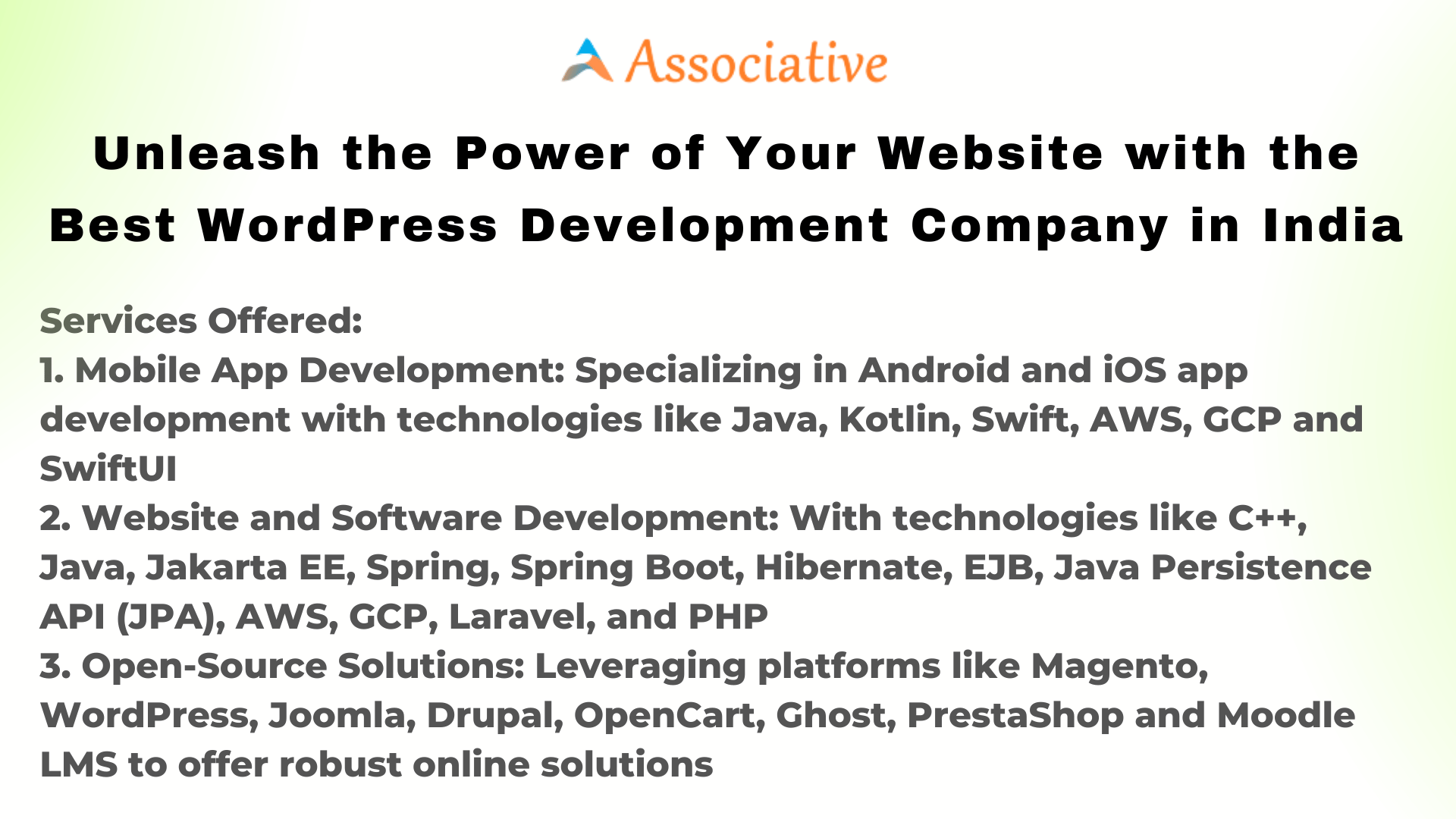 Unleash the Power of Your Website with the Best WordPress Development Company in India