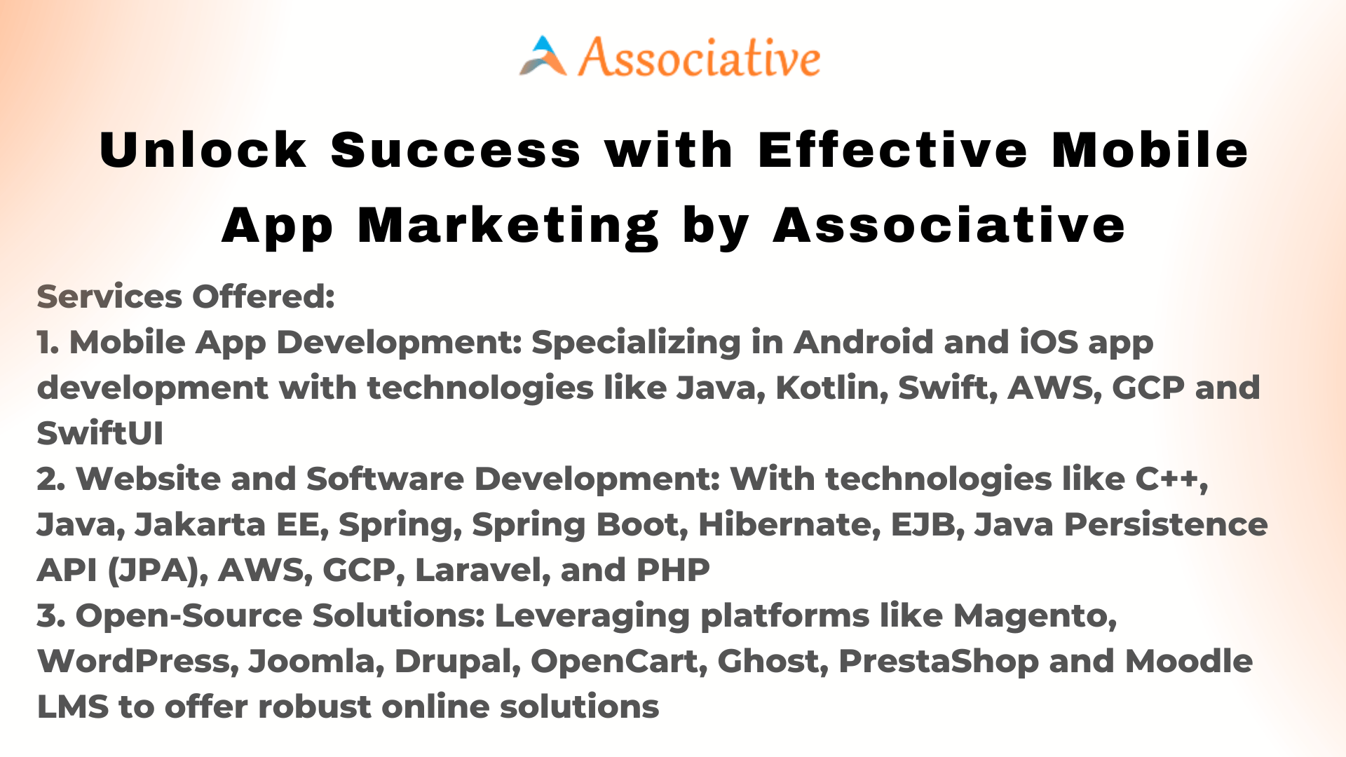 Unlock Success with Effective Mobile App Marketing by Associative