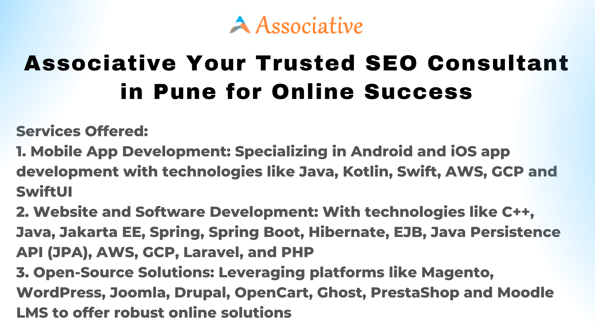 Associative Your Trusted SEO Consultant in Pune for Online Success