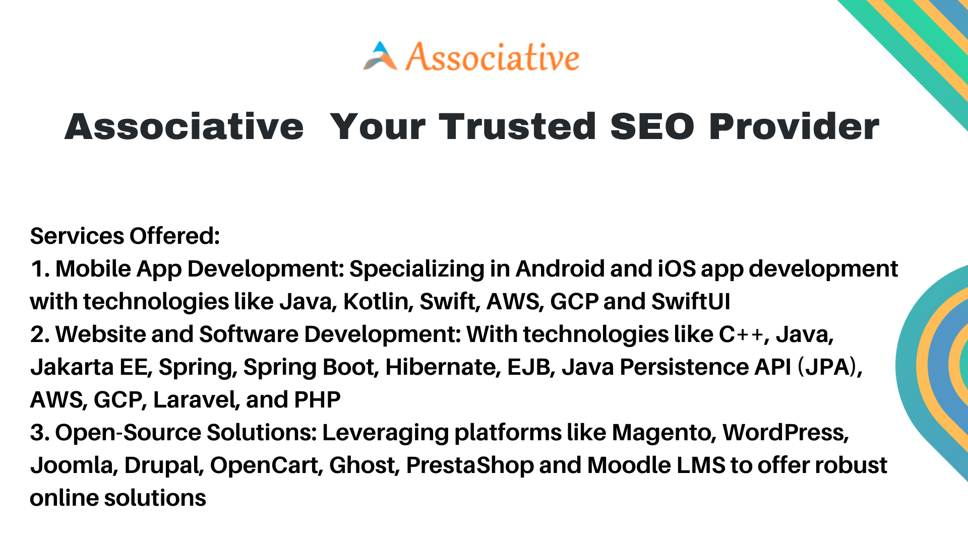 Associative Your Trusted SEO Provider