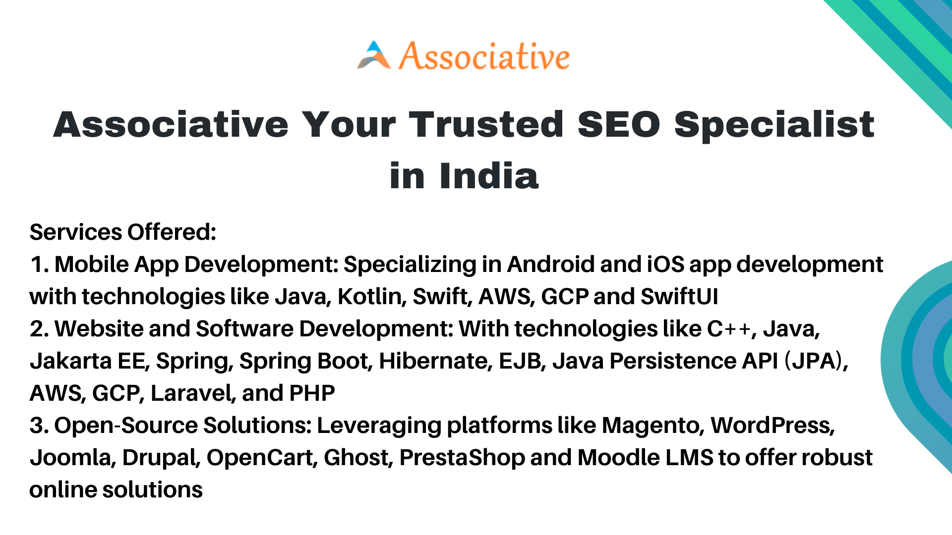 Associative Your Trusted SEO Specialist in India