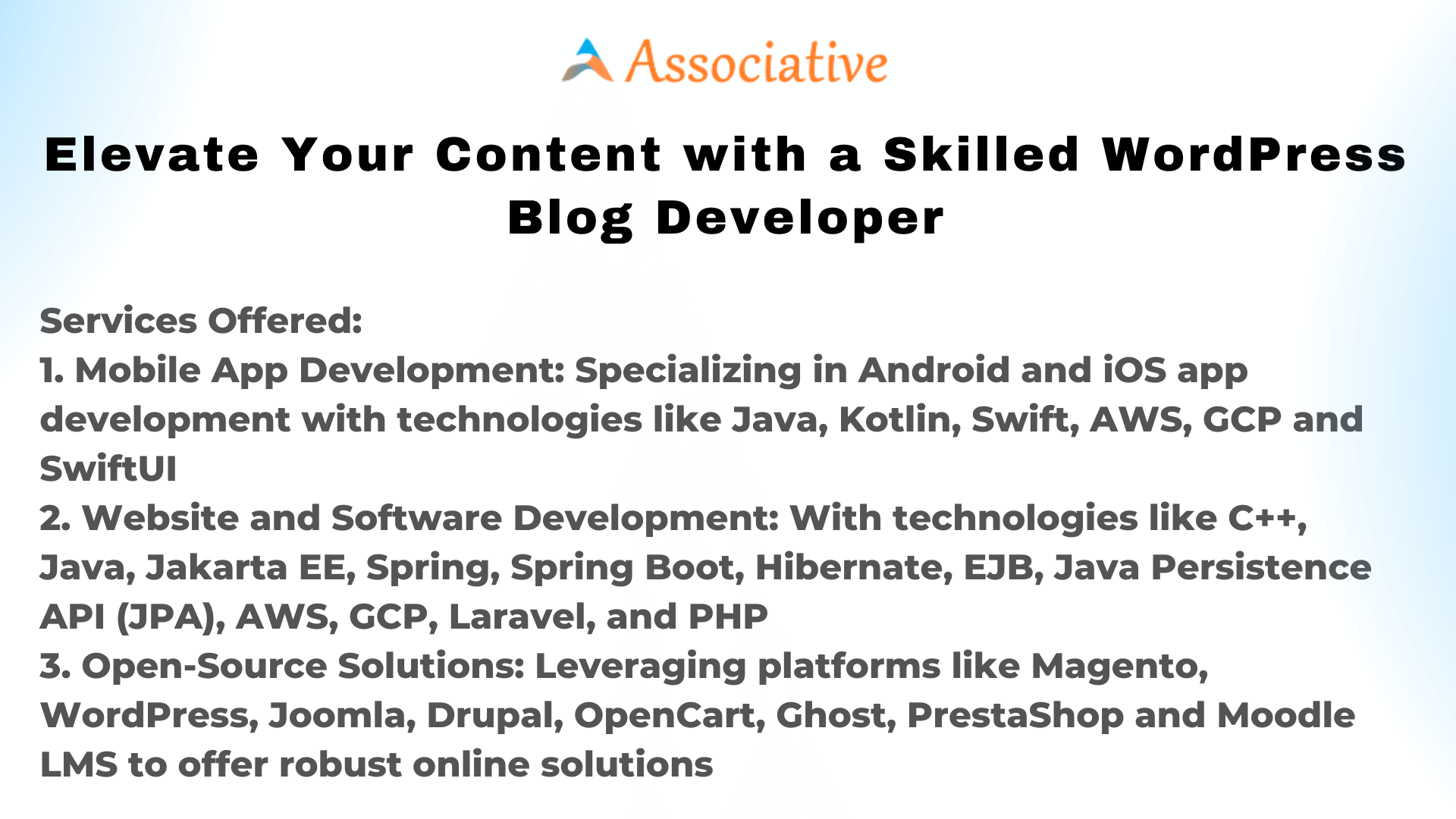 Elevate Your Content with a Skilled WordPress Blog Developer