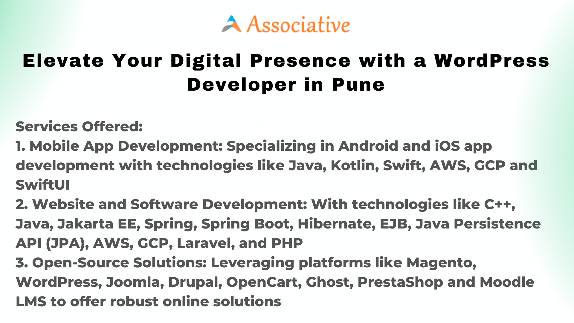 Elevate Your Digital Presence with a WordPress Developer in Pune
