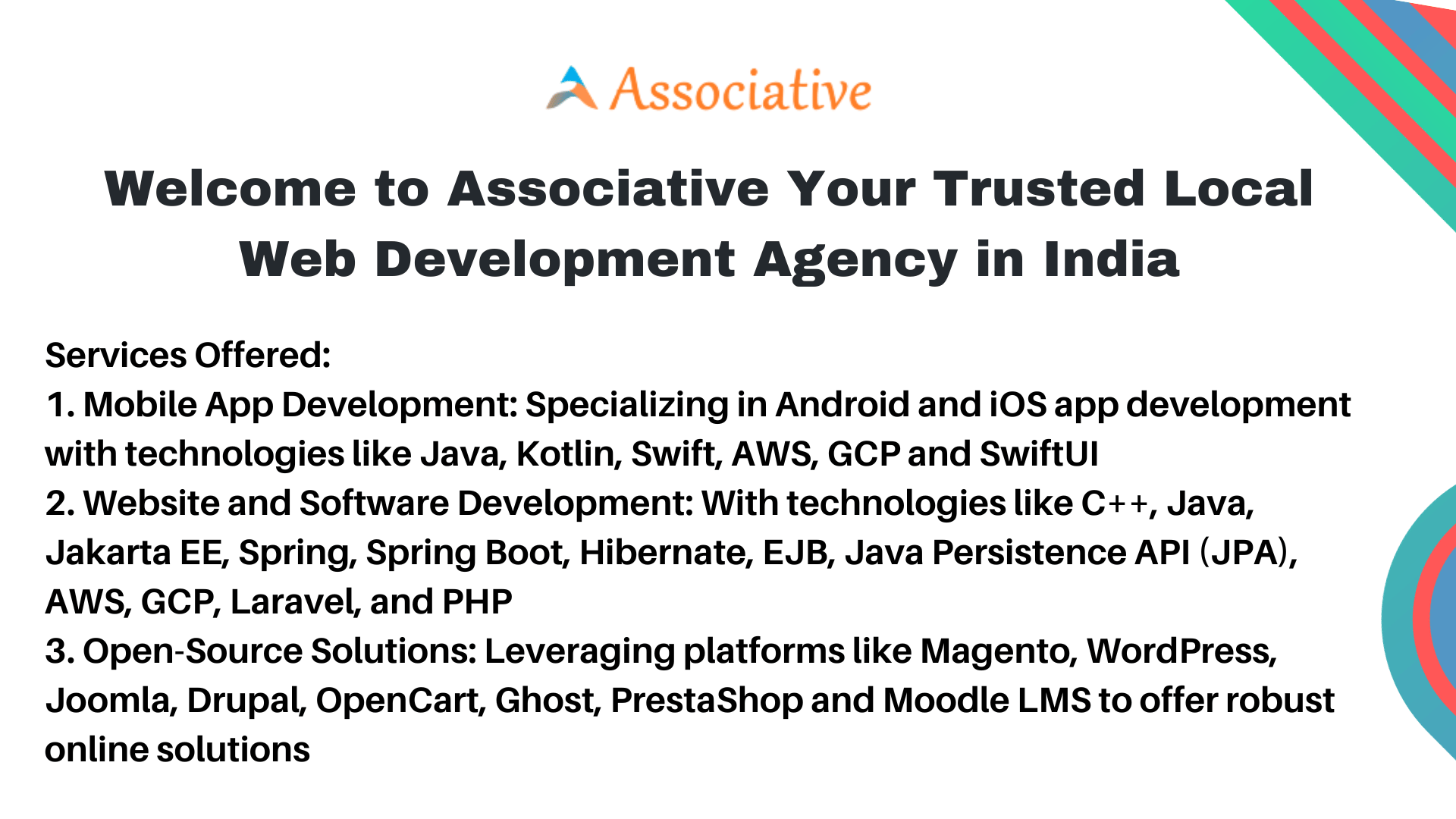 Welcome to Associative Your Trusted Local Web Development Agency in India