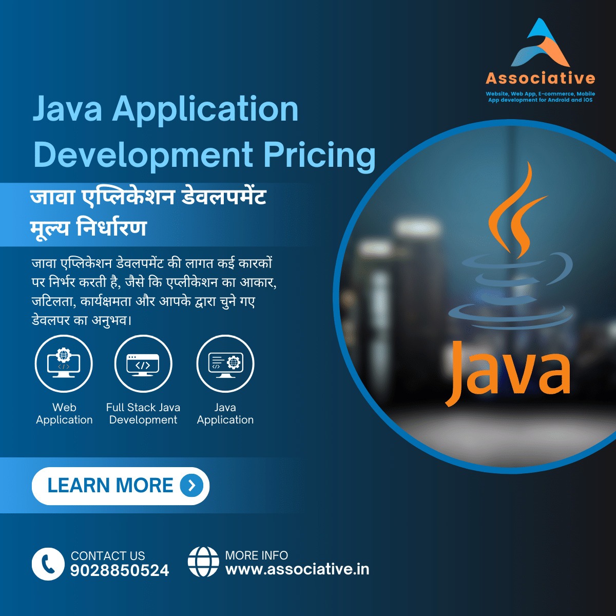 Java Application Development Pricing जावा एप्लिकेशन डेवलपमेंट मूल्य निर्धारण
